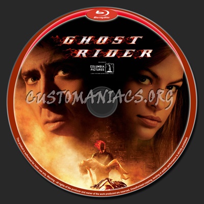 Ghost Rider blu-ray label