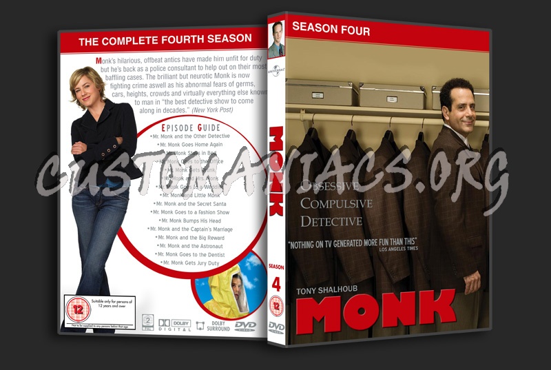 Monk - Season 4 dvd cover