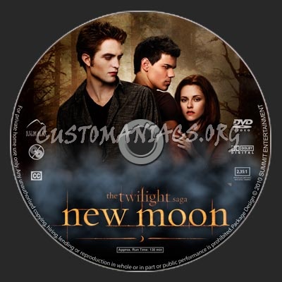 New Moon dvd label