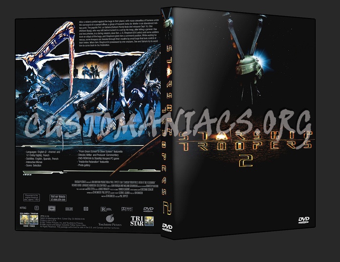 Starship Troopers 2 dvd cover