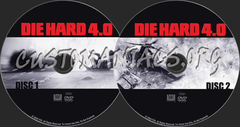 Die Hard 4 dvd label