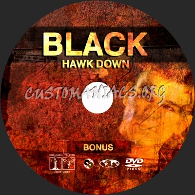 Black Hawk Down dvd label