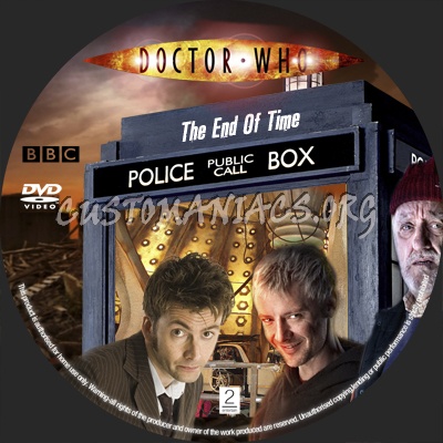 Doctor Who The End Of Time dvd label