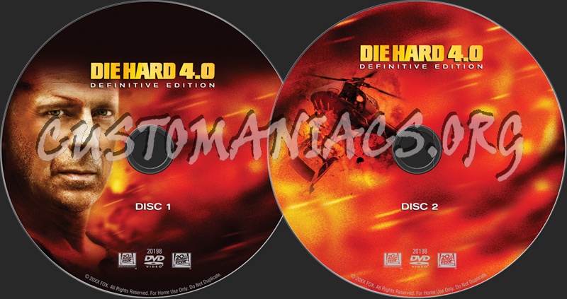 Die Hard 4 dvd label