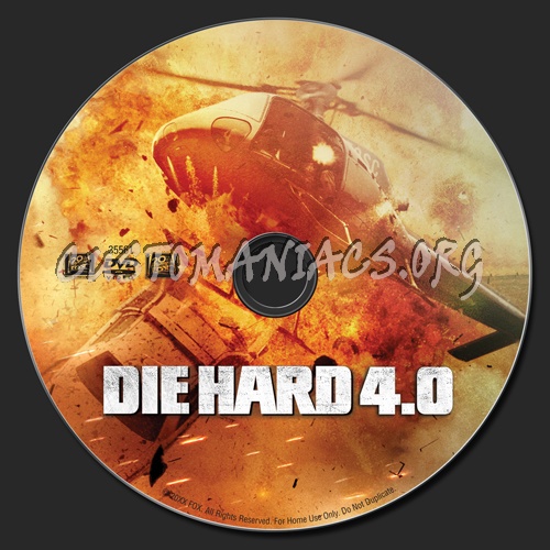 Die Hard 4 dvd label