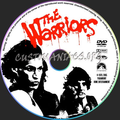 The Warriors dvd label