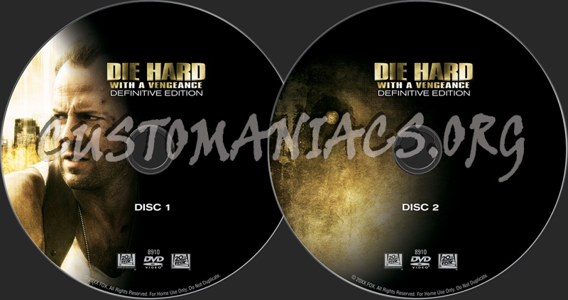 Die Hard with a Vengeance dvd label