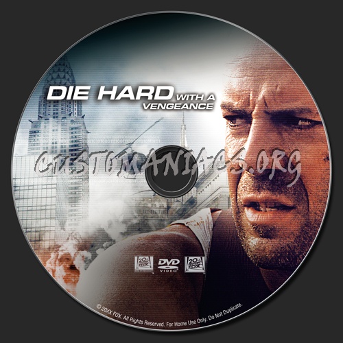 Die Hard with a Vengeance dvd label