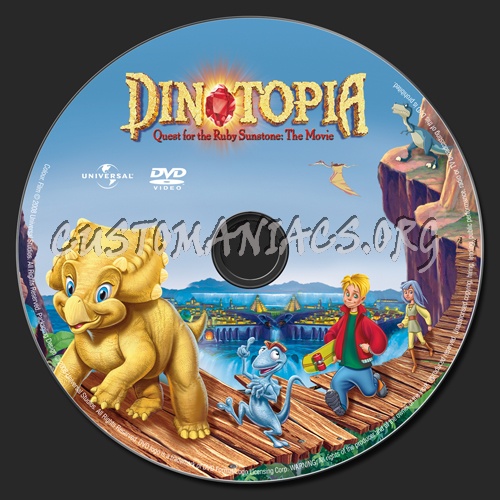 Dinotopia Quest for the Ruby Sunstone The Movie dvd label