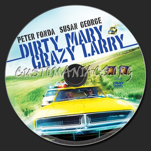 Dirty Harry Crazy Larry dvd label