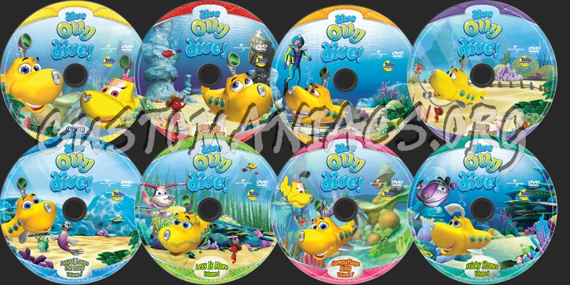 Dive Olly Dive! Volume 1-8 dvd label