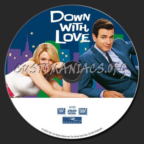 Down With Love dvd label