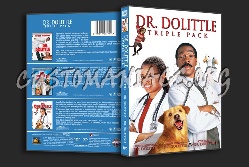 Dr. Dolittle 1, 2 & 3 dvd cover