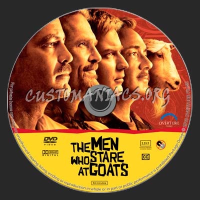 The Men Who Stare At Goats dvd label