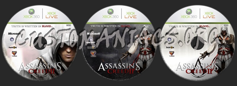 Assassin's Creed II dvd label