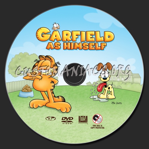 Garfield as Himself dvd label