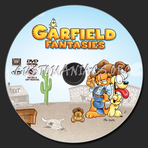 Garfield Fantasies dvd label