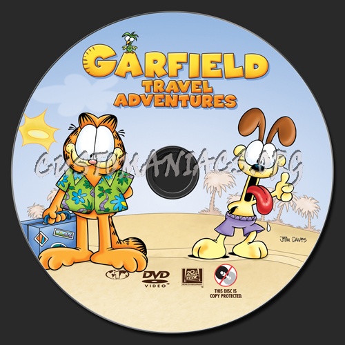 Garfield Travel Adventures dvd label