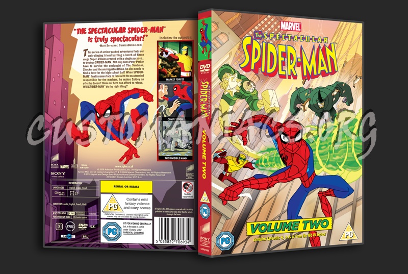 The Spectacular Spider-Man Volume 2 dvd cover