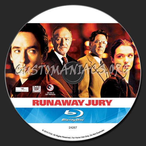 Runaway Jury blu-ray label