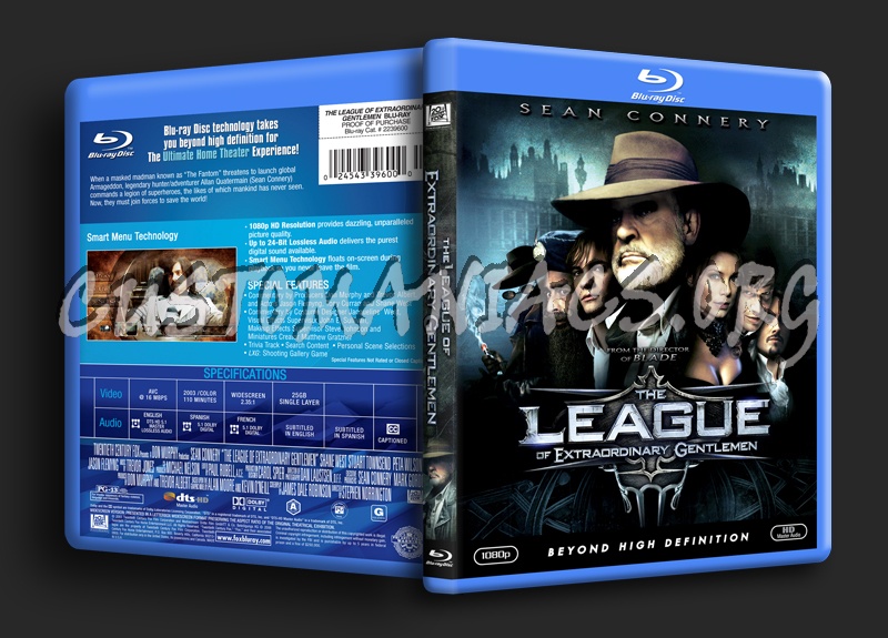 The League of Extraordinary Gentlemen blu-ray cover