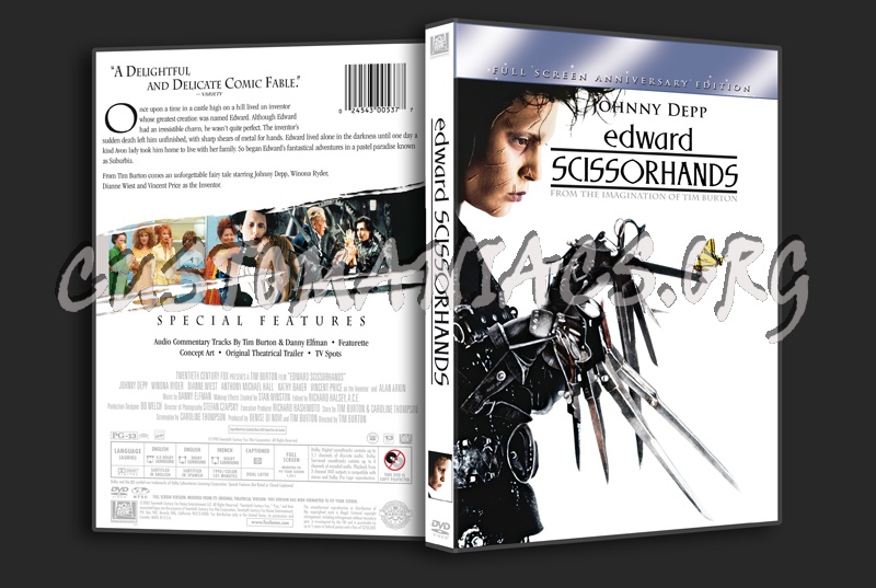 Edward  Scissorhands dvd cover