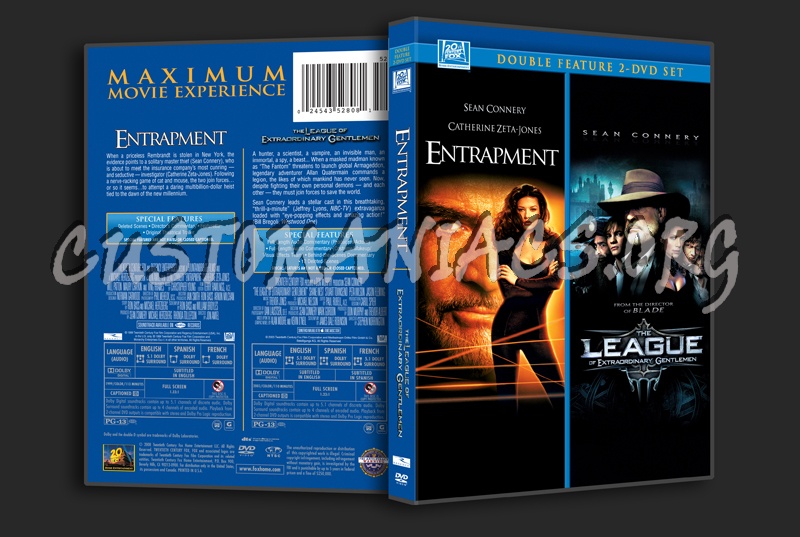 Entrapment / The League of Extraordinary Gentlemen dvd cover