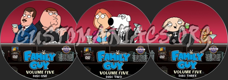 Family Guy Volume 5 dvd label