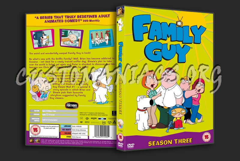 Family Guy Season 3 dvd cover