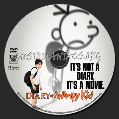 Diary of a Wimpy Kid dvd label