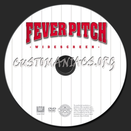 Fever Pitch dvd label