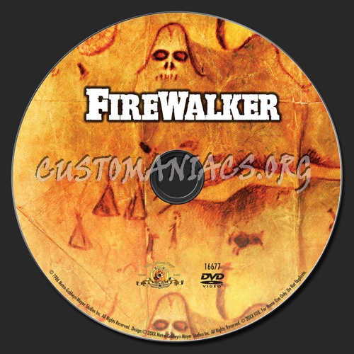 Firewalker dvd label