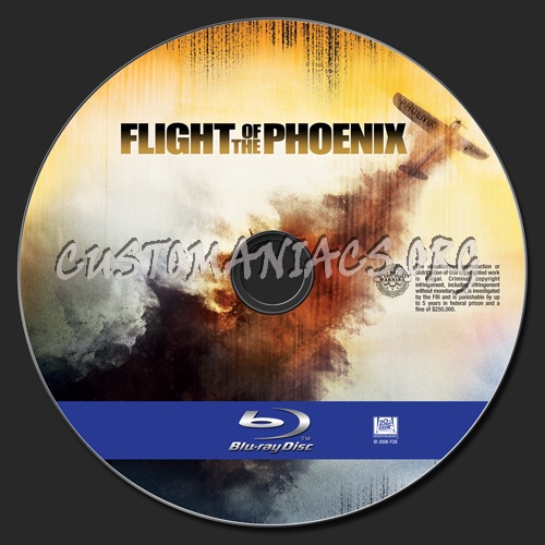 Flight of the Phoenix blu-ray label