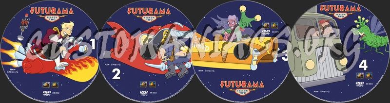 Futurama Volume 2 dvd label