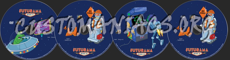 Futurama Volume 3 dvd label