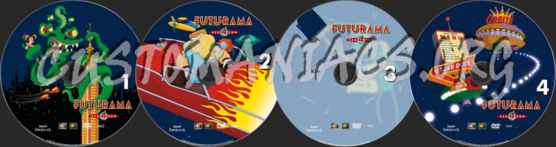 Futurama Volume 4 dvd label