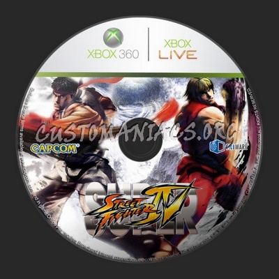 Super Street Fighter IV dvd label