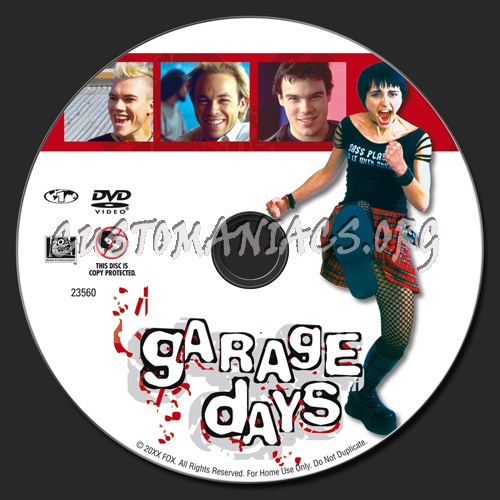 Garage Days dvd label