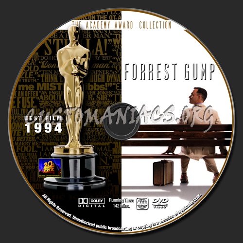 Academy Awards Collection - Forrest Gump dvd label