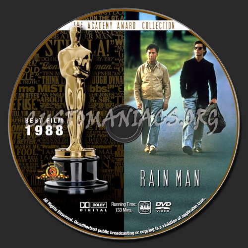 Academy Awards Collection - Rain Man dvd label