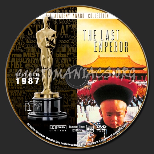 Academy Awards Collection - The Last Emperor dvd label