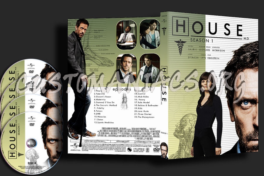 House Season 1 : Single Amaray dvd cover