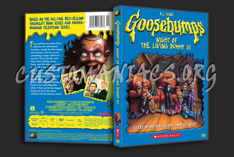 Goosebumps Night of the Living Dummy 3 dvd cover