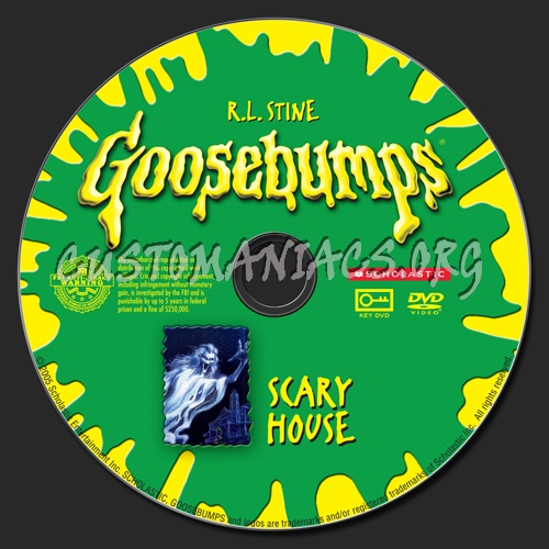 Goosebumps Scary House dvd label