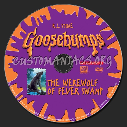 Goosebumps The Werewolf of Fever Swamp dvd label