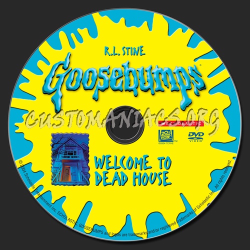 Goosebumps Welcome to Dead House dvd label