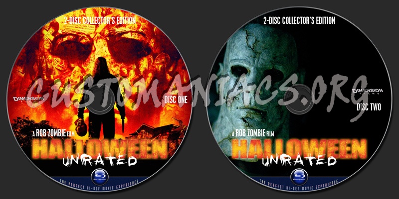 Halloween (2007) blu-ray label