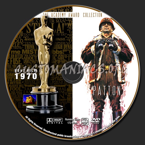 Academy Awards Collection - Patton dvd label