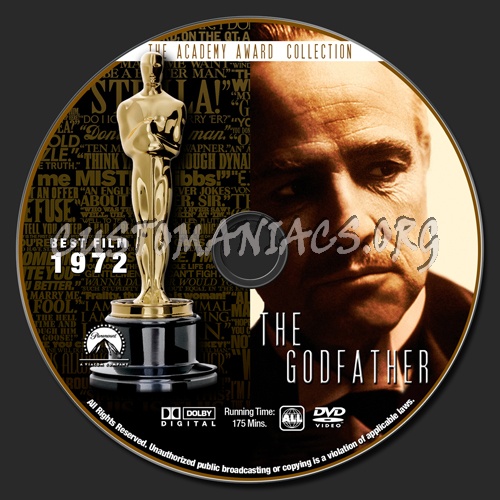 Academy Awards Collection - The Godfather dvd label