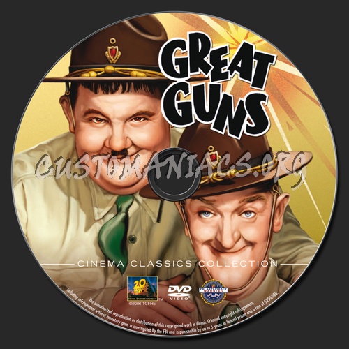 Great Guns dvd label